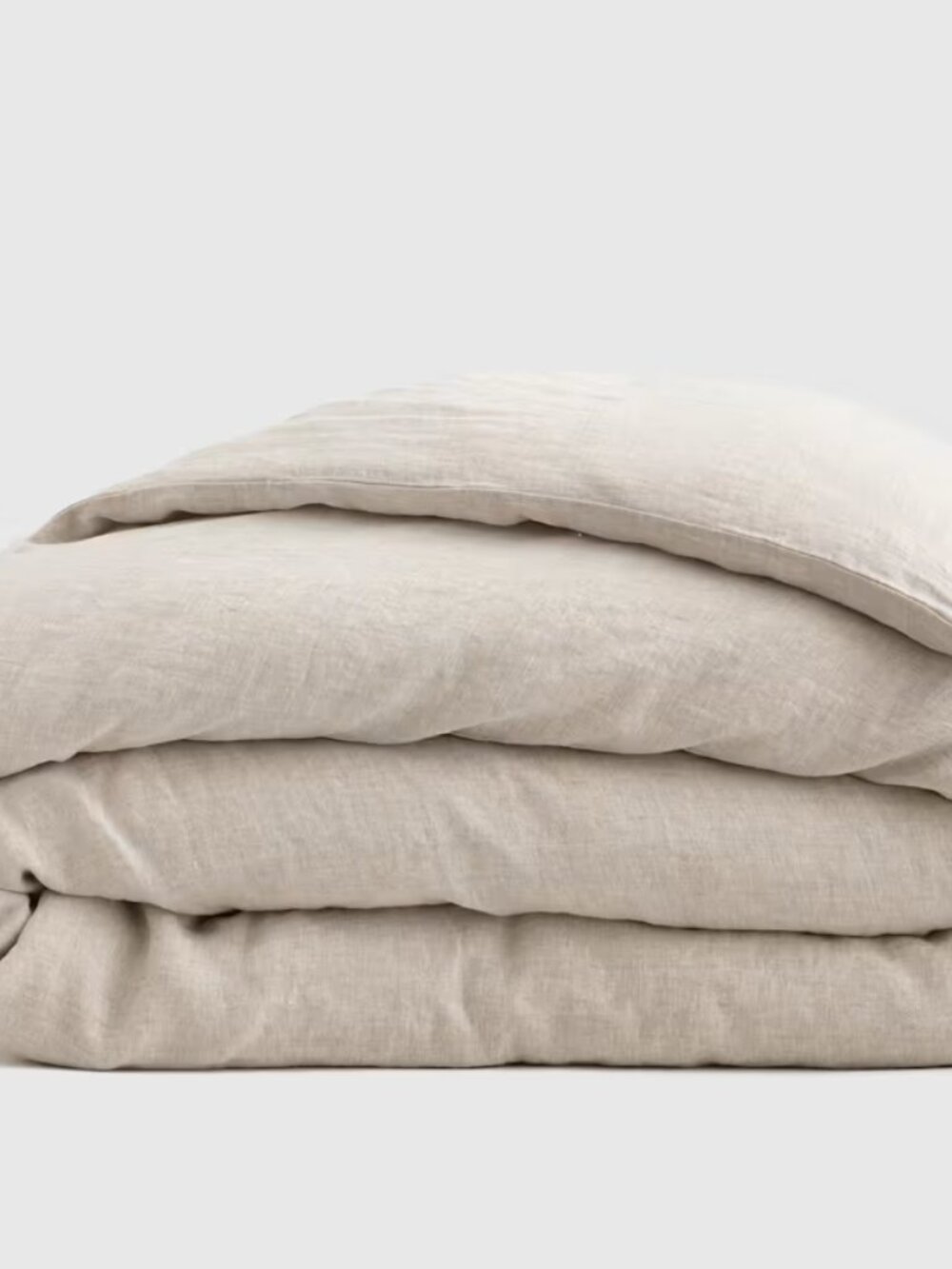 Quince European Linen Duvet Cover King/Cal King Natural Chambray
